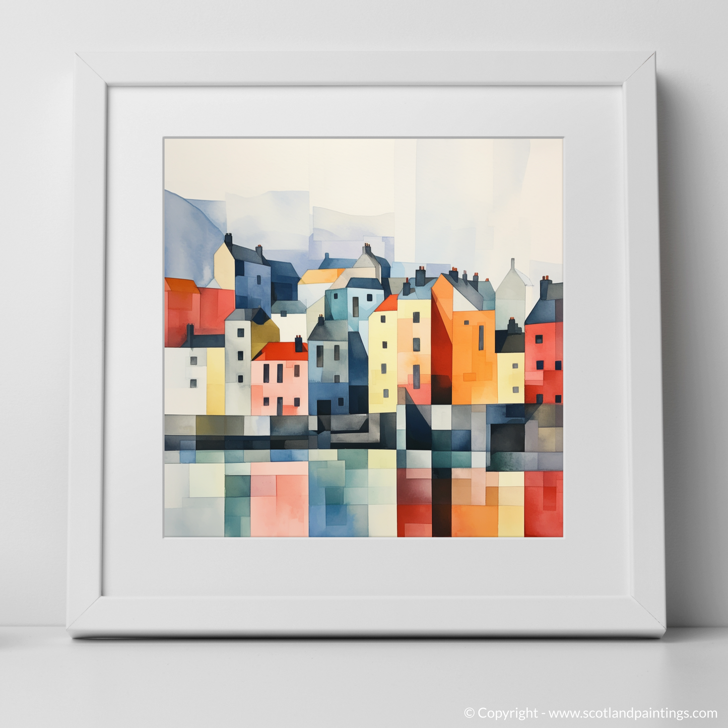 Portree Harbour Essence: A Minimalist Ode