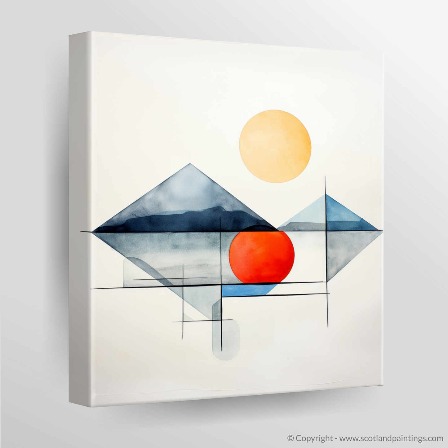 Isle of Mull Reimagined in Geometric Tranquility