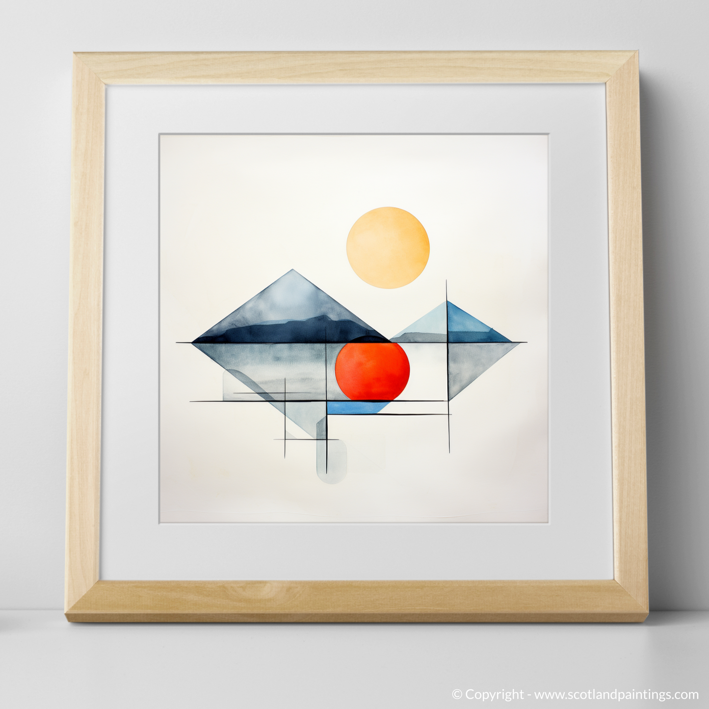 Isle of Mull Reimagined in Geometric Tranquility