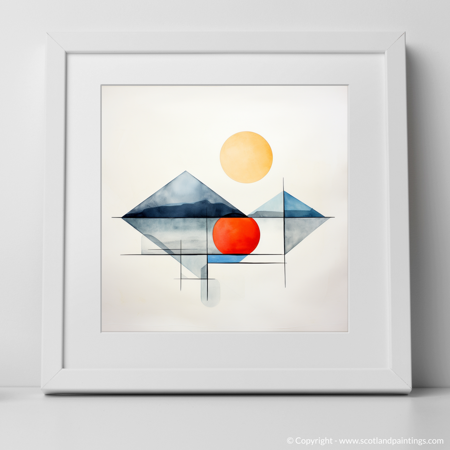 Isle of Mull Reimagined in Geometric Tranquility