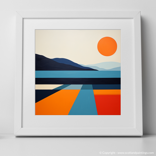 Loch Awe in Sunset Hues: A Minimalist Ode to Tranquil Scottish Beauty