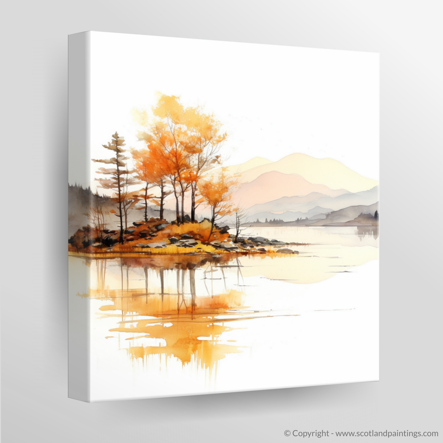 Autumn Hues of Loch Morar: A Minimalist Homage