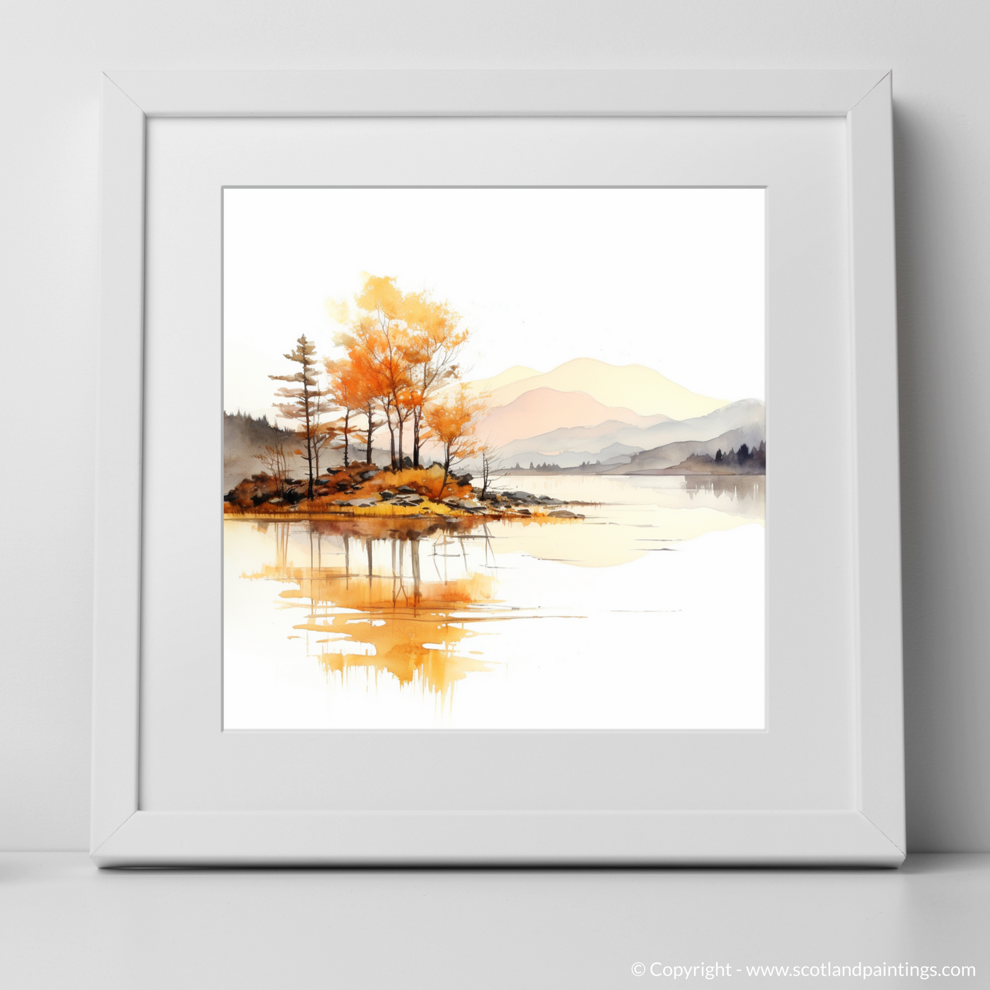 Autumn Hues of Loch Morar: A Minimalist Homage