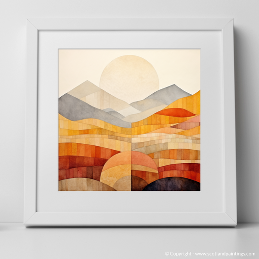 Aonach Beag Essence: Geometric Elegance in Minimalist Art