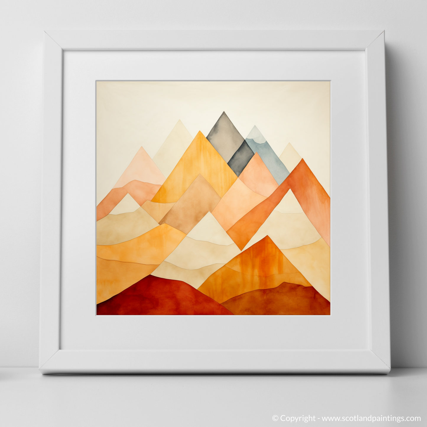 Majestic Minimalism: A Scottish Mountain Abstract