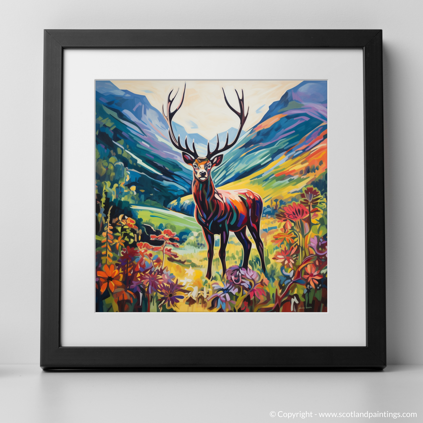 Summer Stag in Fauvist Glencoe