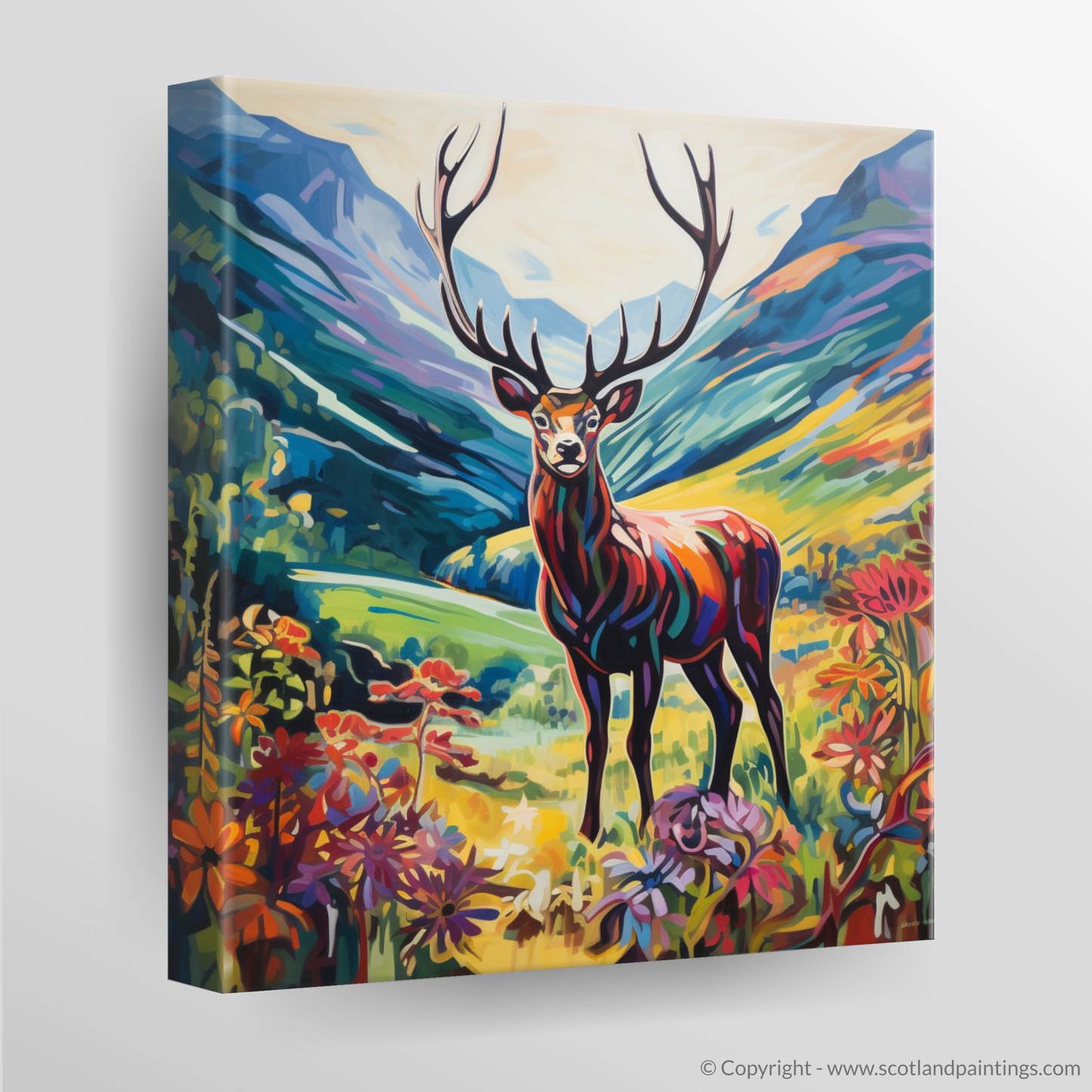 Summer Stag in Fauvist Glencoe