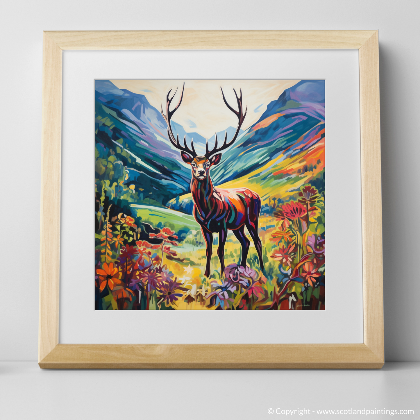 Summer Stag in Fauvist Glencoe