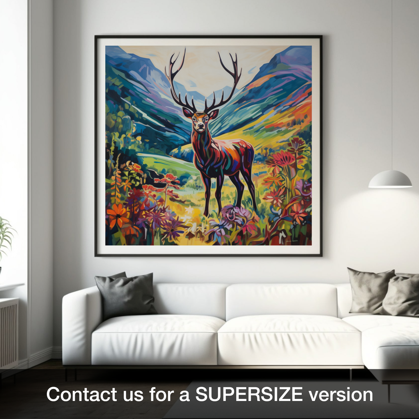 Summer Stag in Fauvist Glencoe