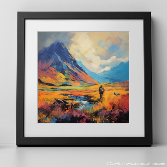 Fauvist Hiker in the Heart of Glencoe