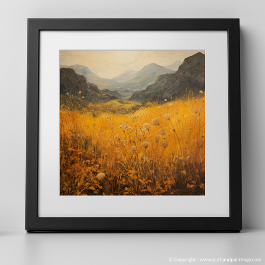 Golden Bracken of Glencoe: A Color Field Journey into the Scottish Highlands