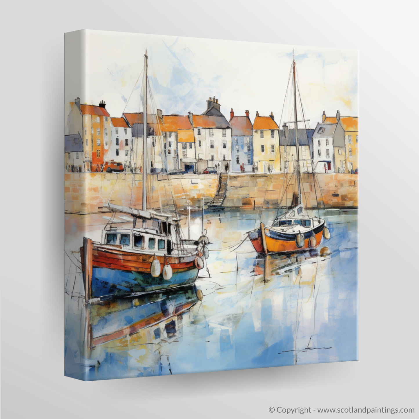 Anstruther's Dreamy Waterfront: An Impressionist Tribute