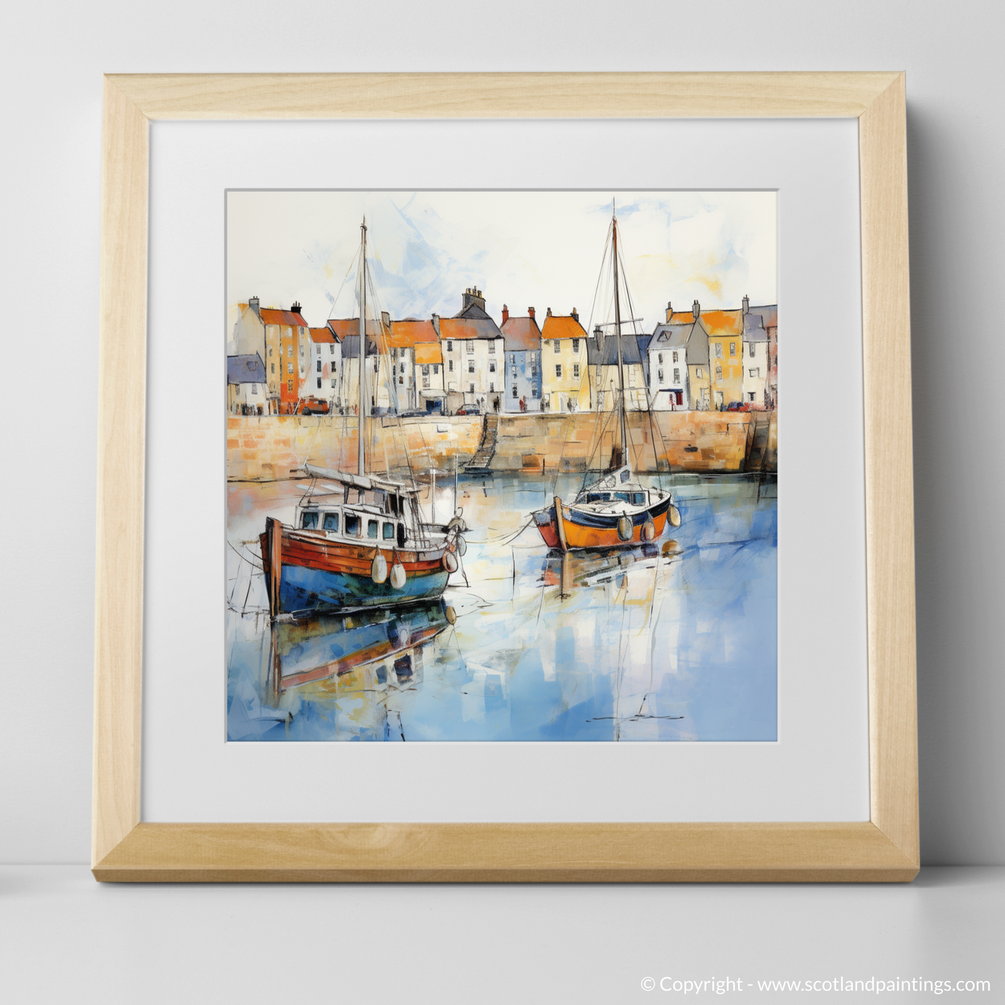 Anstruther's Dreamy Waterfront: An Impressionist Tribute