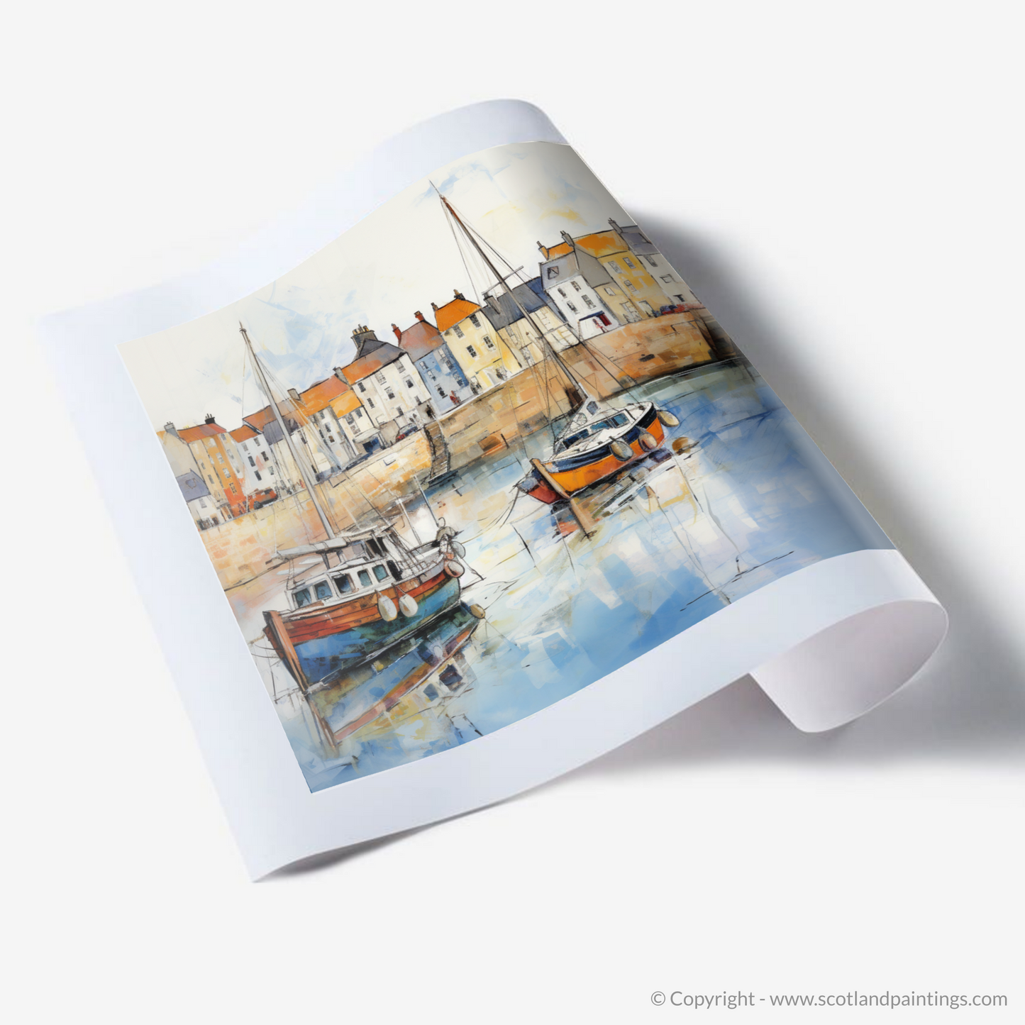 Anstruther's Dreamy Waterfront: An Impressionist Tribute