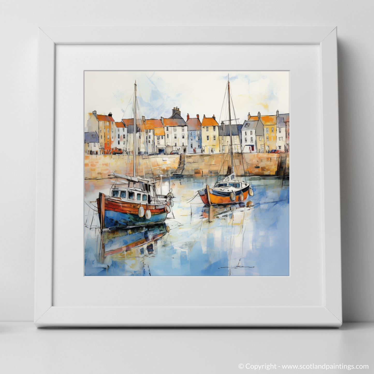 Anstruther's Dreamy Waterfront: An Impressionist Tribute