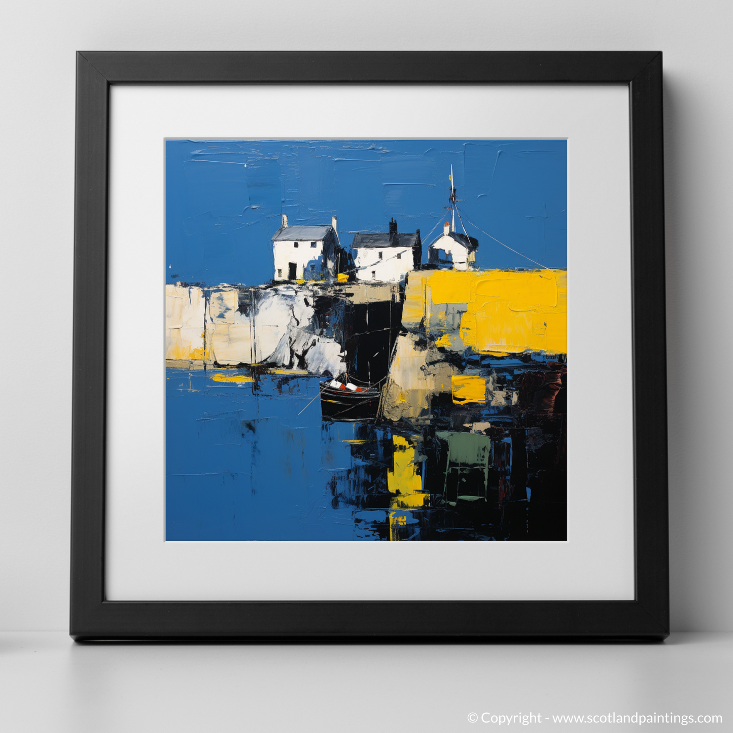 Portsoy Harbour Dreams: An Abstract Impressionist Voyage