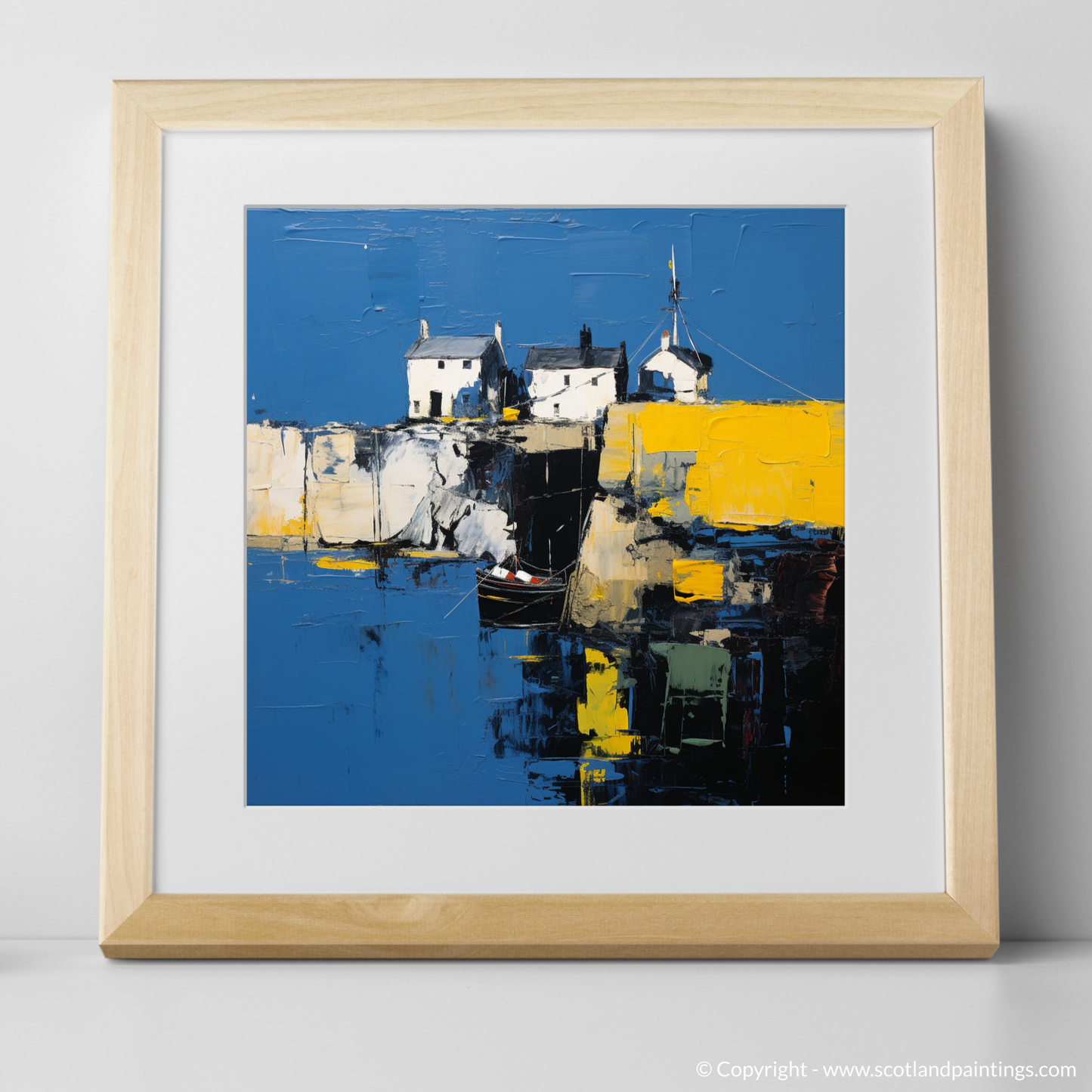 Portsoy Harbour Dreams: An Abstract Impressionist Voyage