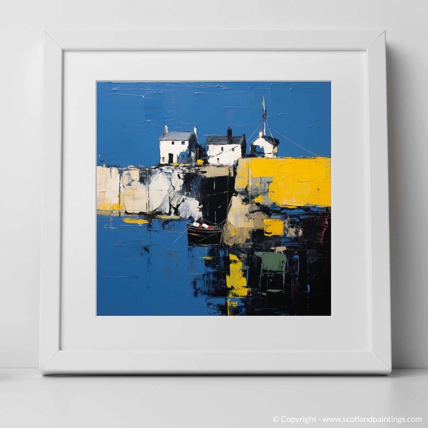 Portsoy Harbour Dreams: An Abstract Impressionist Voyage