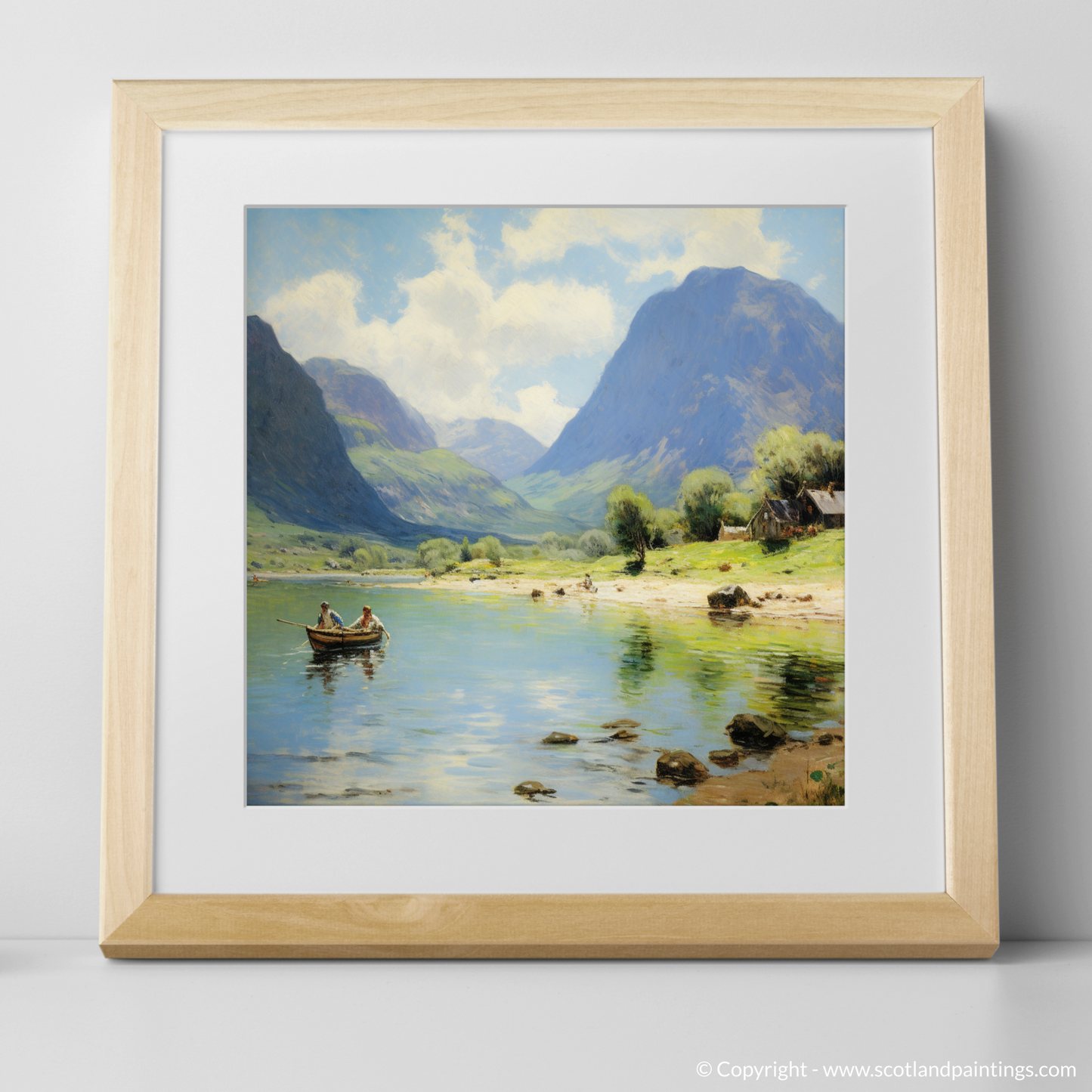 Summer Serenity: Fishermen at Glencoe