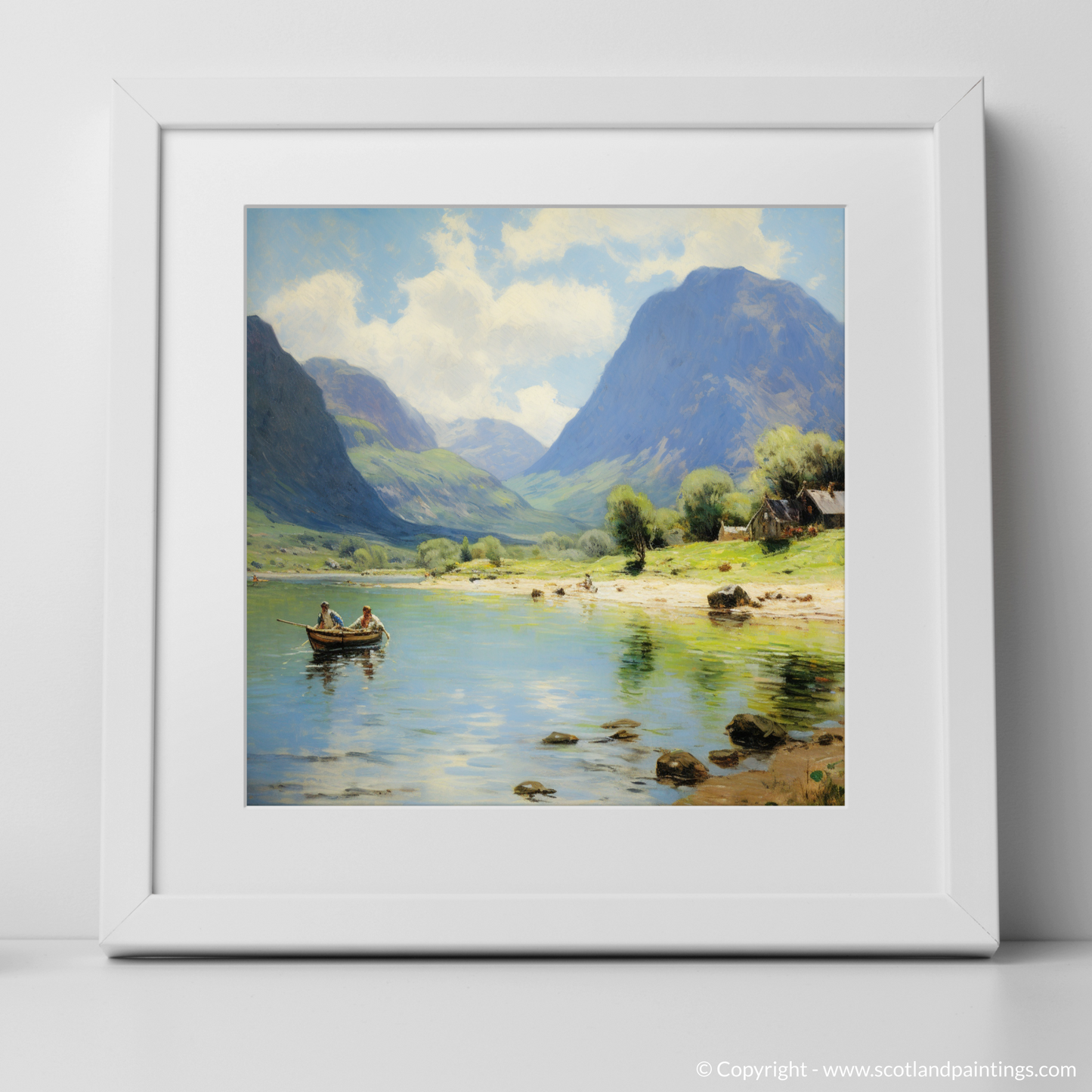 Summer Serenity: Fishermen at Glencoe