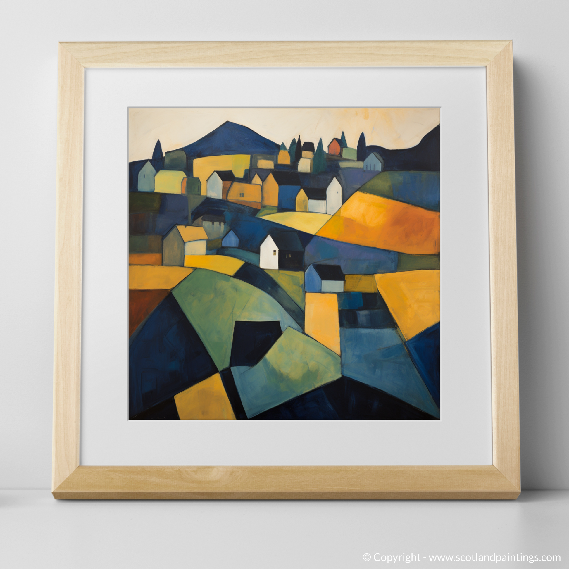 Art Print of Glenmore, Highlands with a natural frame