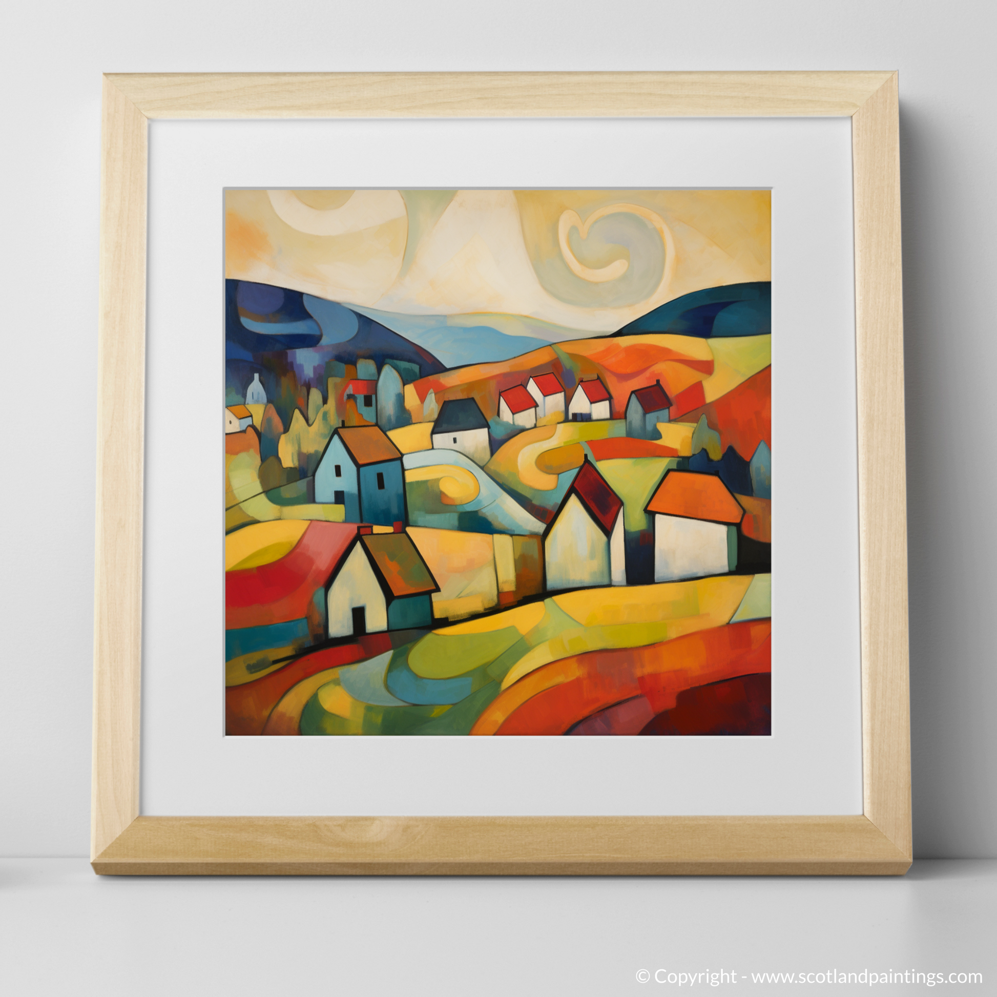 Art Print of Glenmore, Highlands with a natural frame