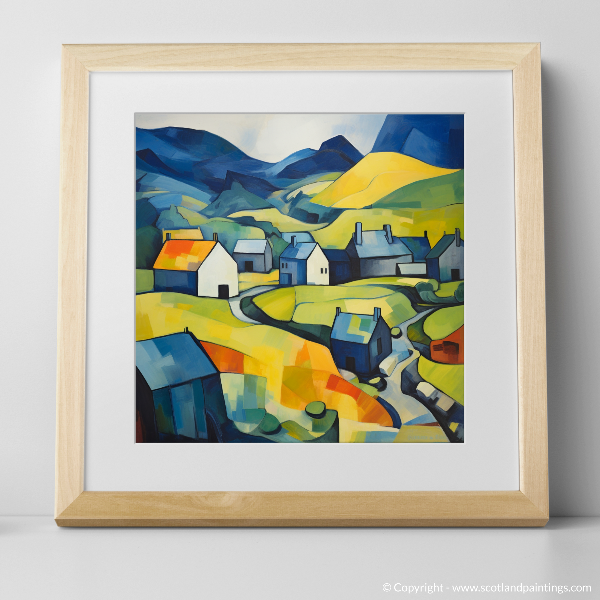 Art Print of Glenmore, Highlands with a natural frame