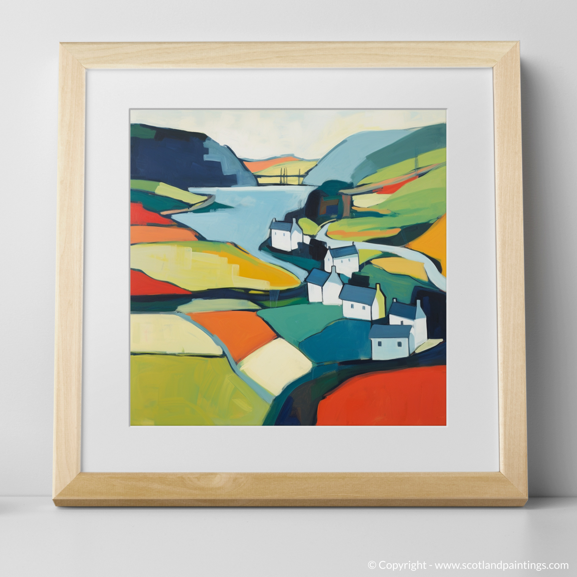 Art Print of Glenmore, Highlands with a natural frame