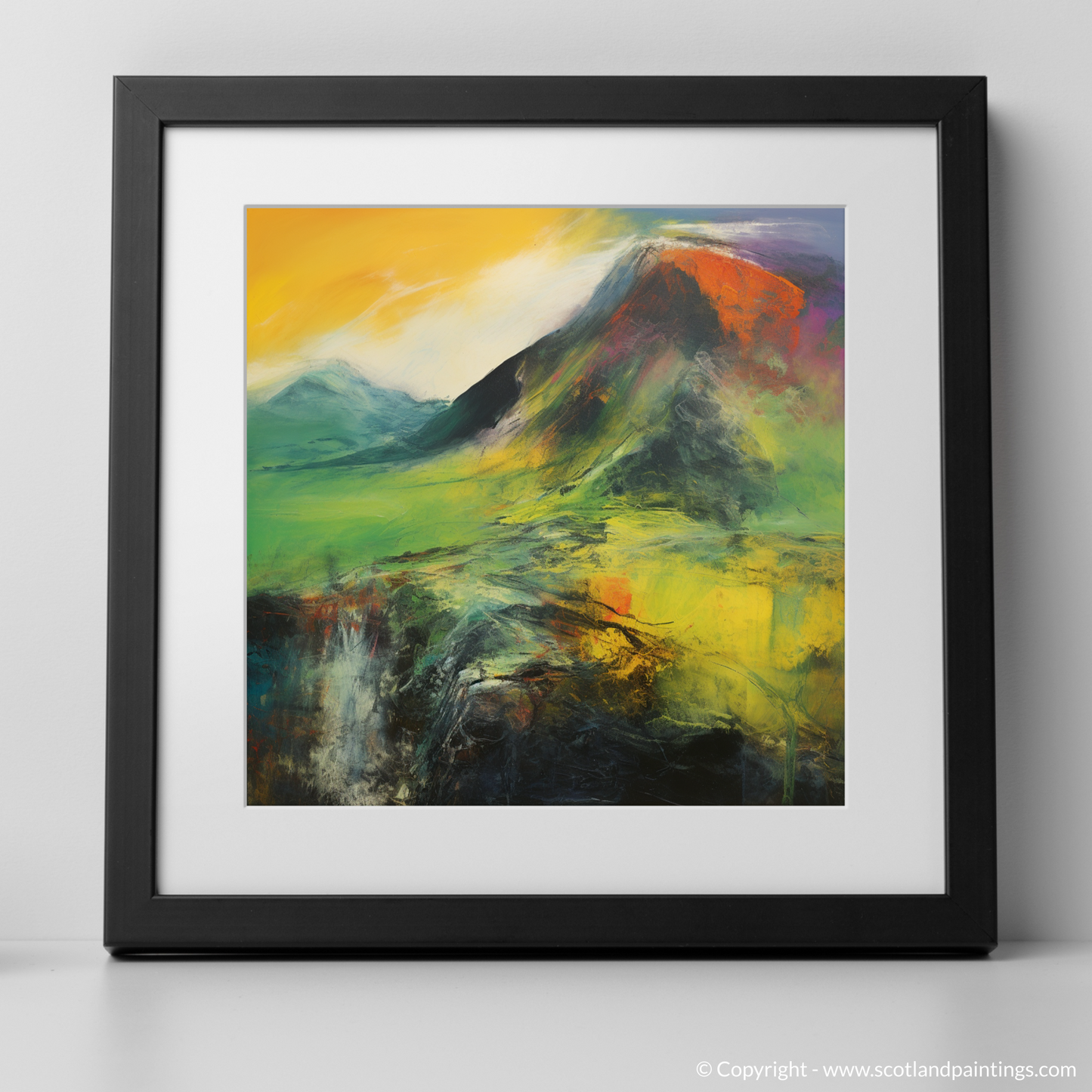 Art Print of Meall a' Choire Lèith with a black frame