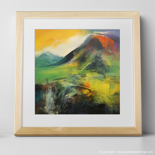 Art Print of Meall a' Choire Lèith with a natural frame