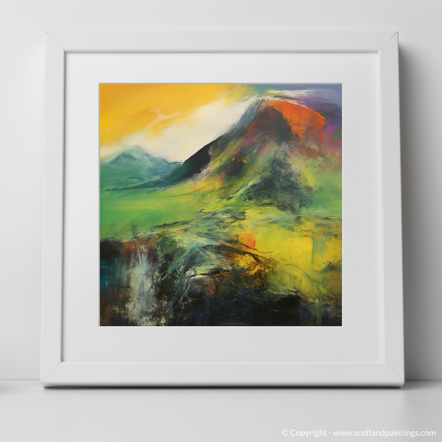 Art Print of Meall a' Choire Lèith with a white frame