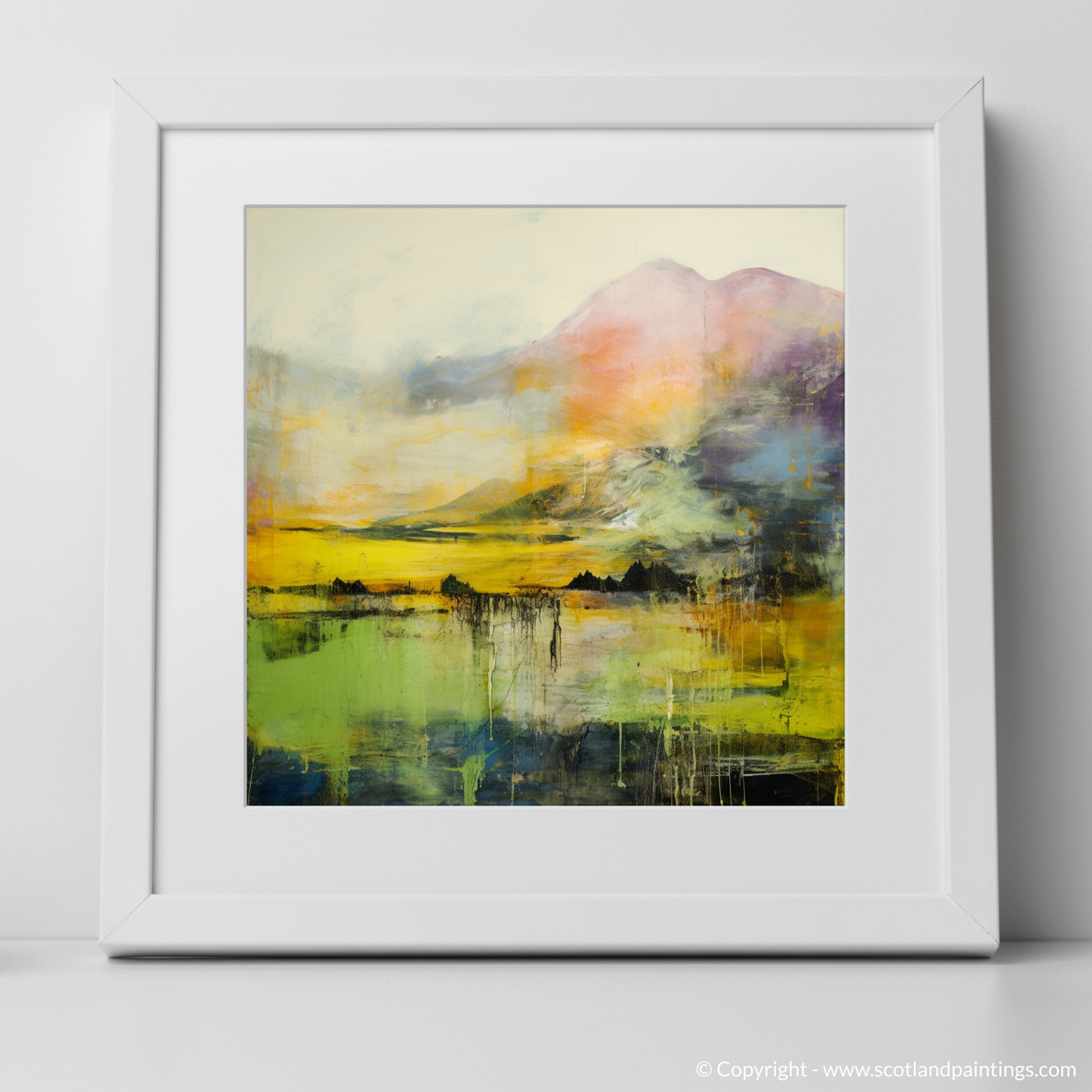 Art Print of Glen Orchy, Argyll and Bute with a white frame