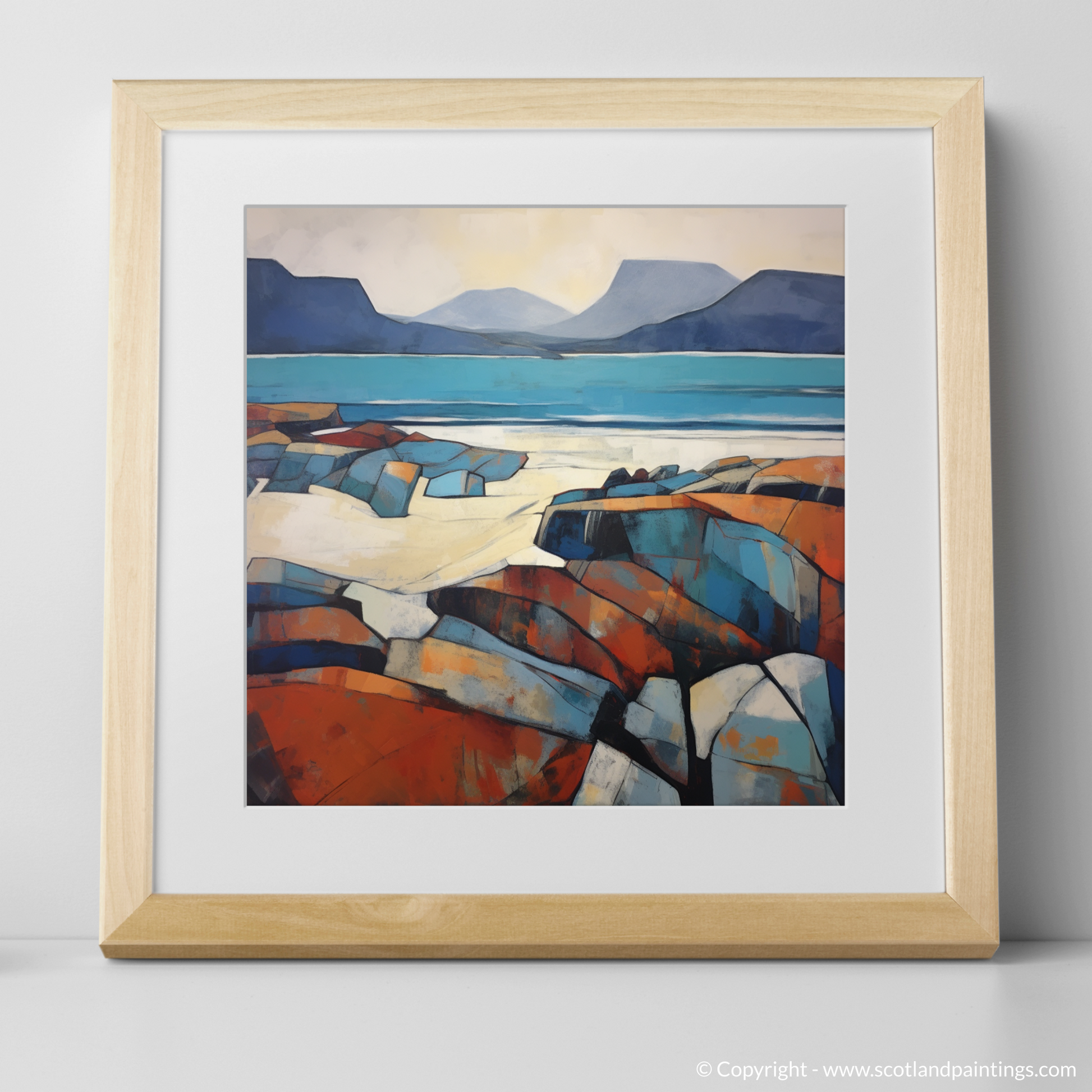 Art Print of Mellon Udrigle Beach, Wester Ross with a natural frame