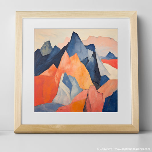 Art Print of Stob Binnein with a natural frame
