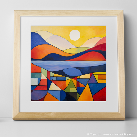 Art Print of Loch Lochy, Highlands in summer with a natural frame