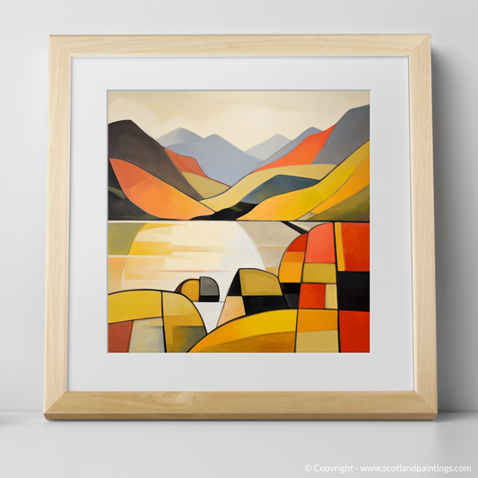 Art Print of Loch Lochy, Highlands in summer with a natural frame