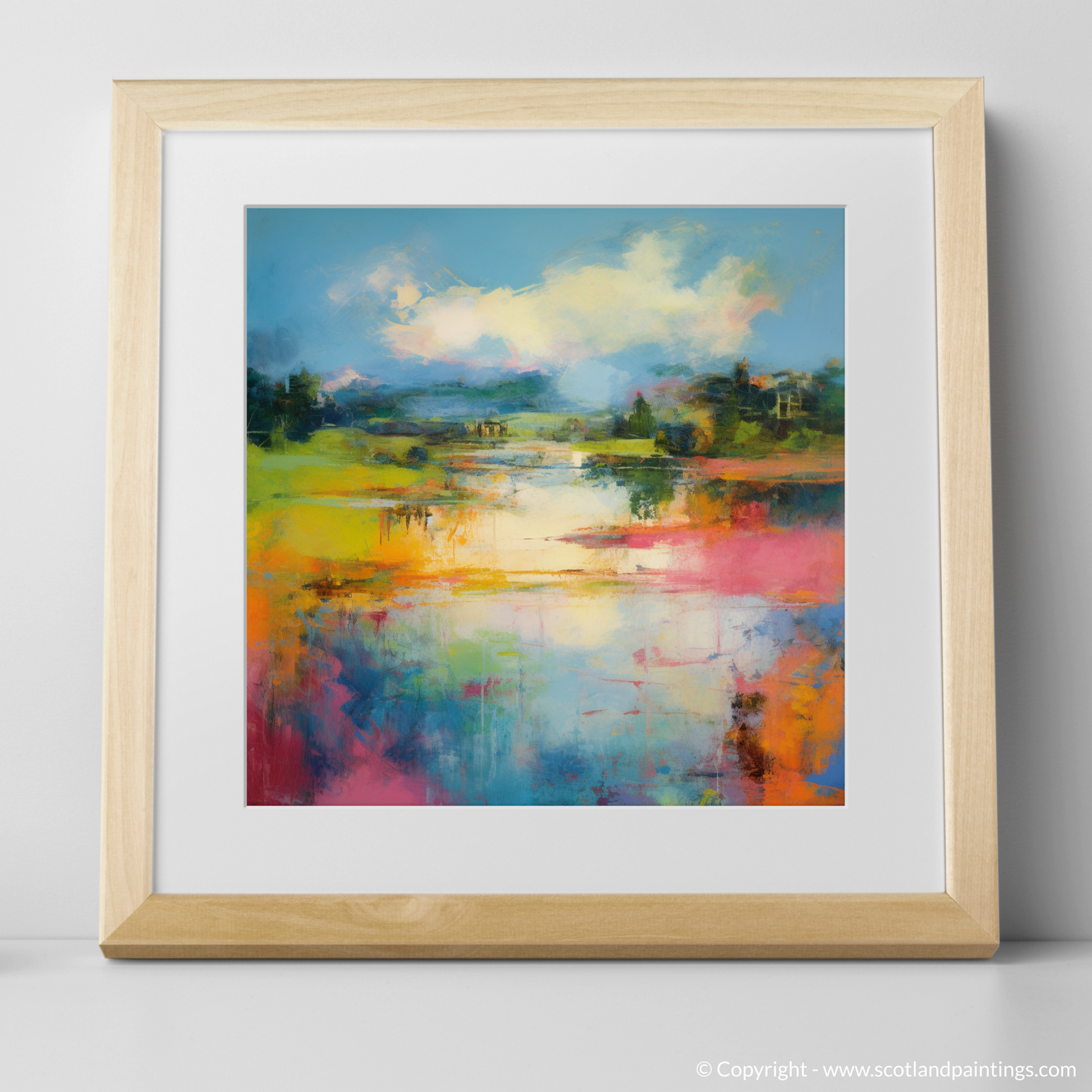Art Print of River Ness, Inverness in summer with a natural frame
