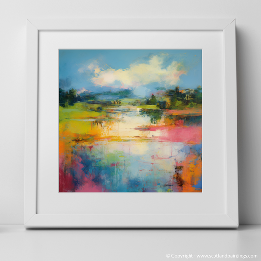 Art Print of River Ness, Inverness in summer with a white frame