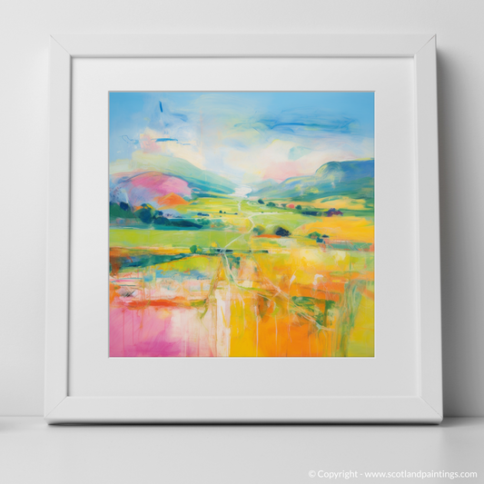 Painting and Art Print of Glendevon, Perth and Kinross in summer. Summer Symphony in Glendevon.