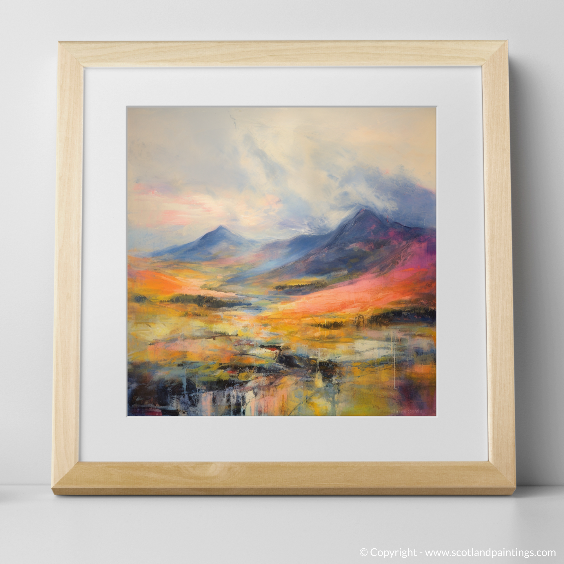 Art Print of Ben Lawers, Perth and Kinross with a natural frame