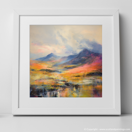 Art Print of Ben Lawers, Perth and Kinross with a white frame