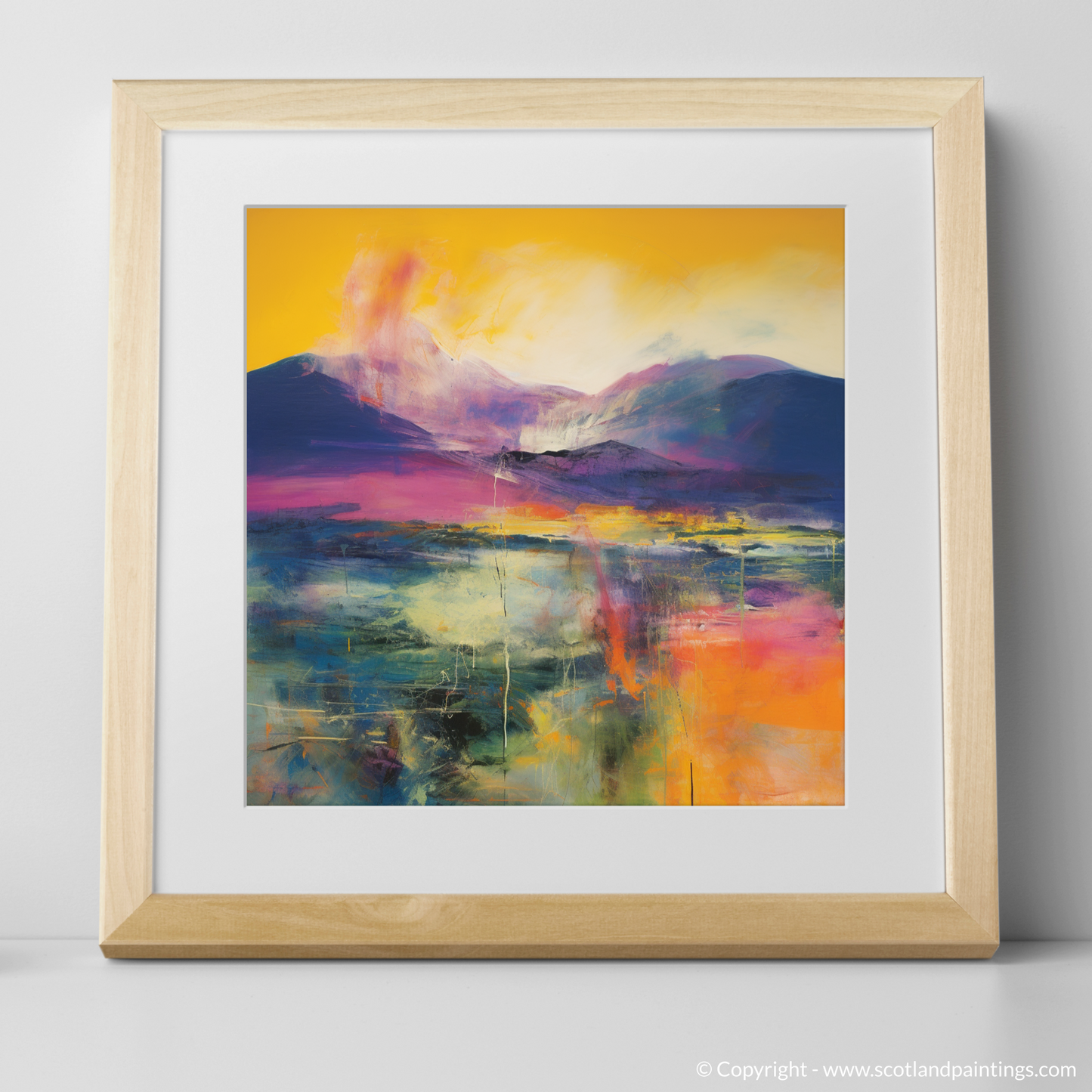 Art Print of Ben Lawers, Perth and Kinross with a natural frame