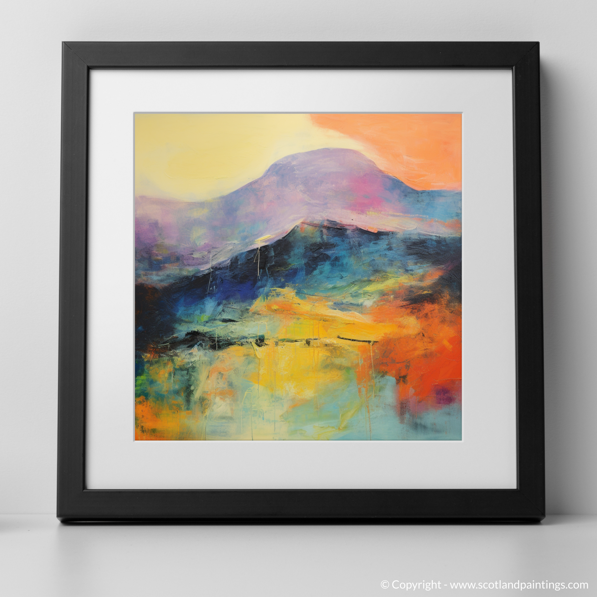 Art Print of Ben Lawers, Perth and Kinross with a black frame