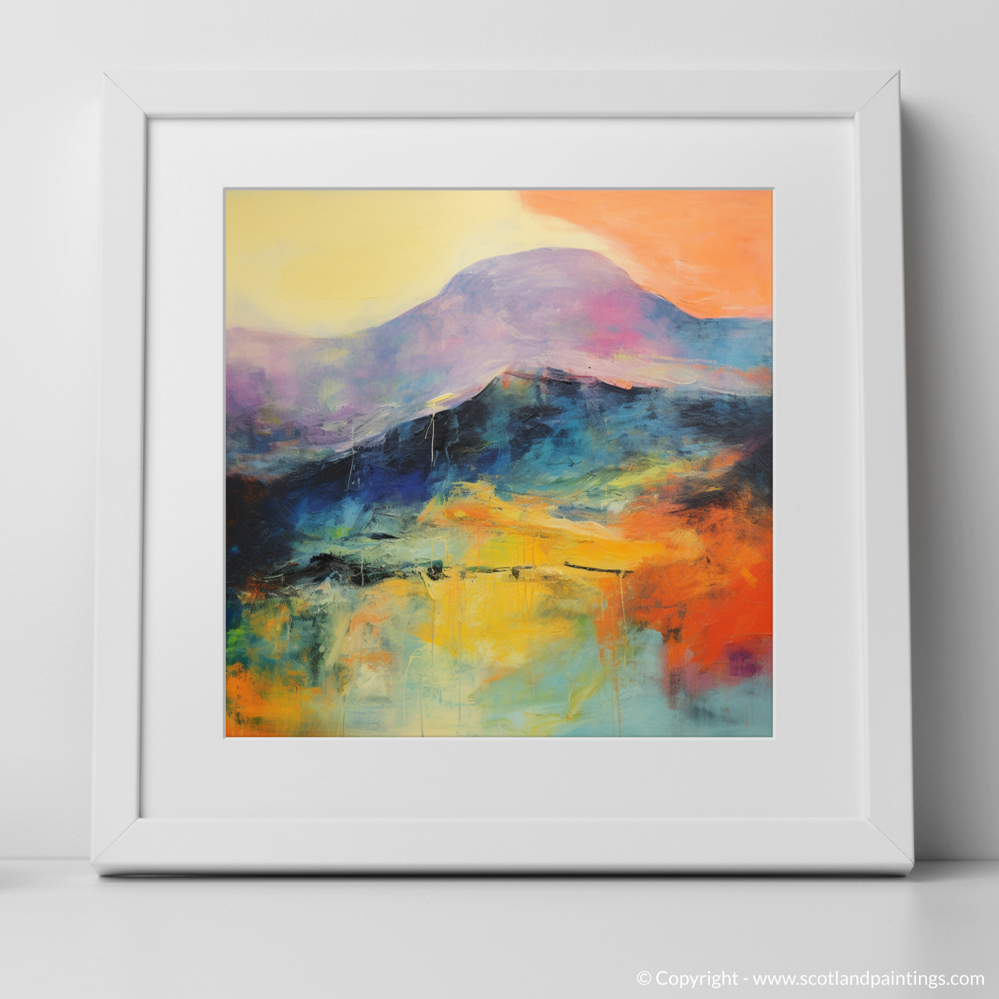 Art Print of Ben Lawers, Perth and Kinross with a white frame