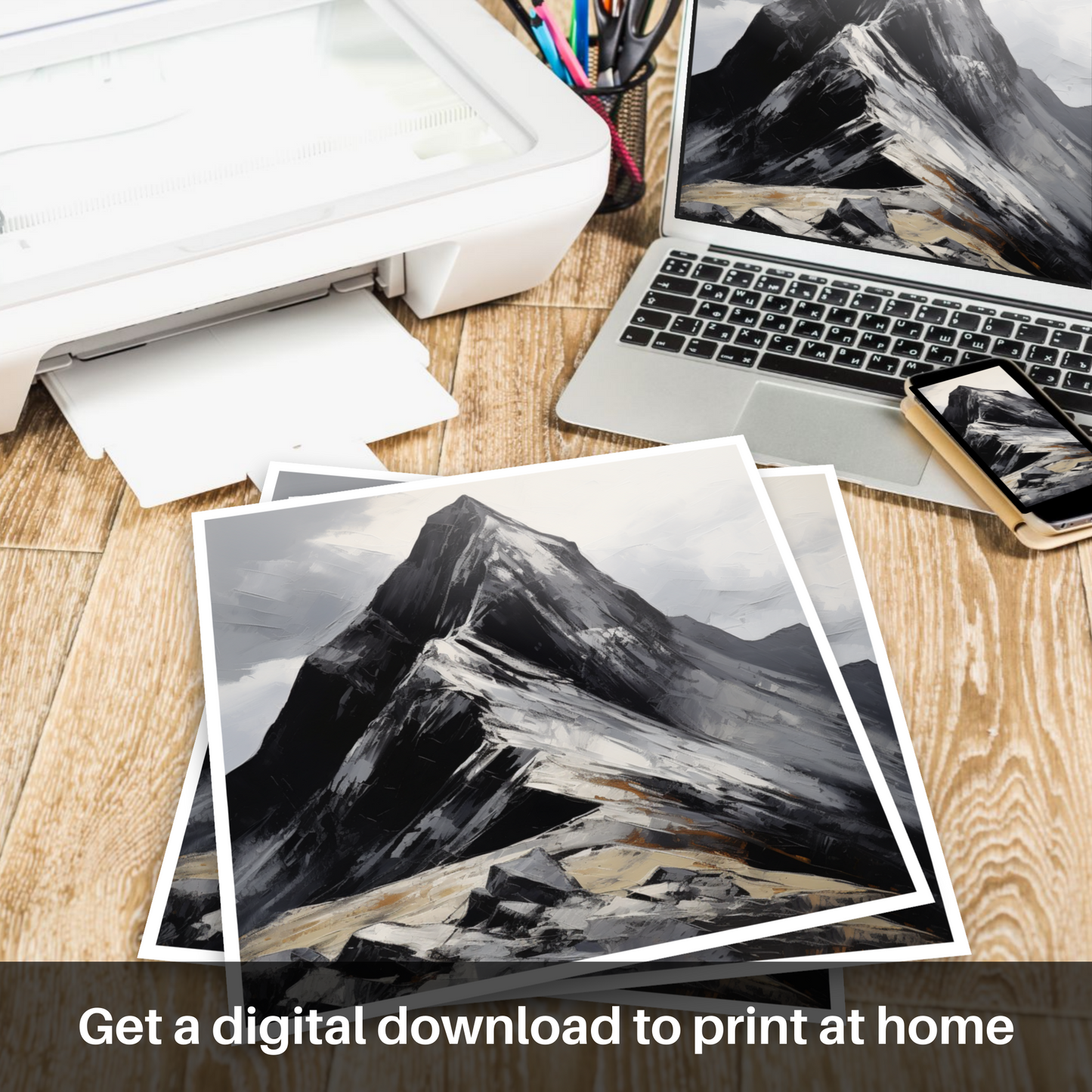 Downloadable and printable picture of Sgurr Dearg, Highlands