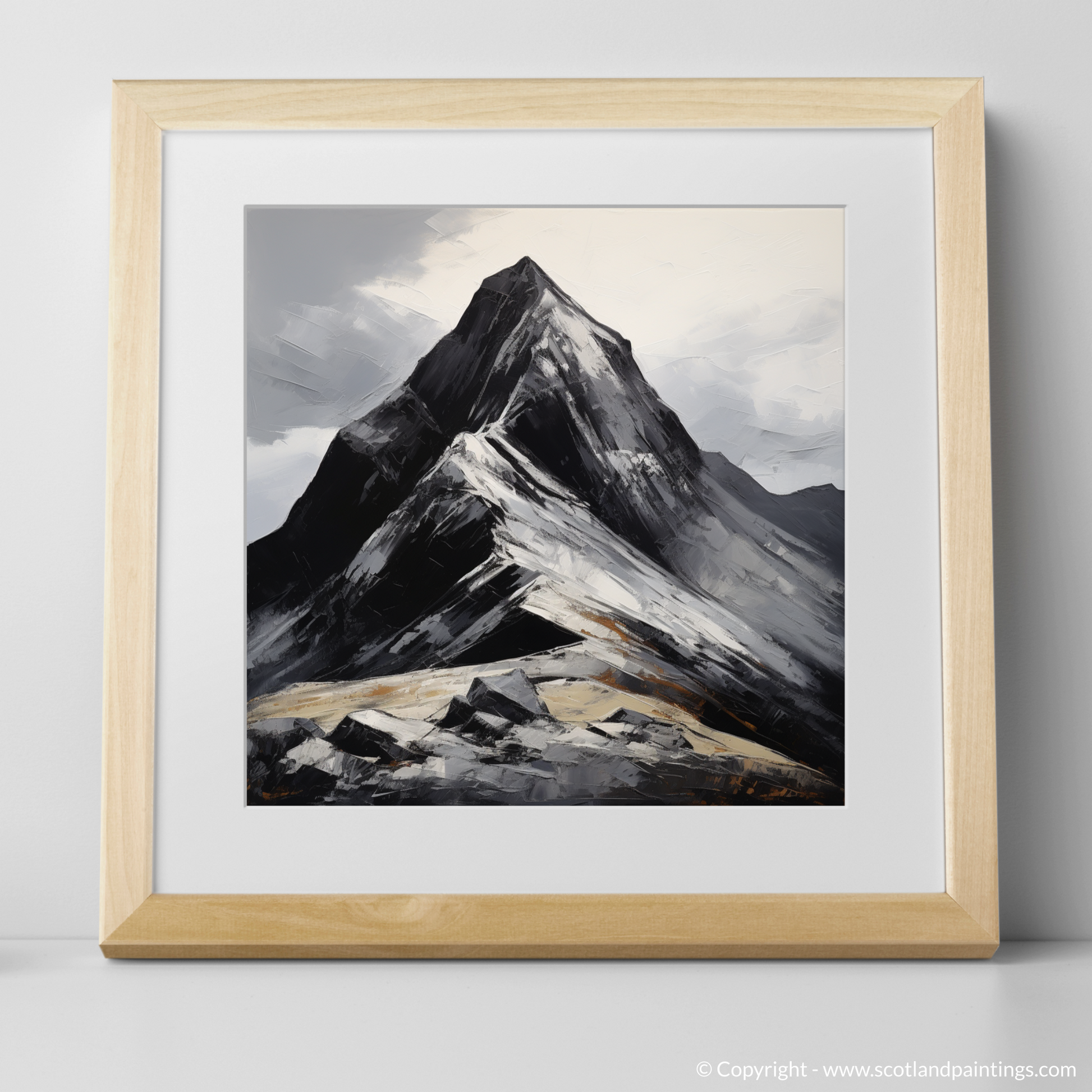Art Print of Sgurr Dearg, Highlands with a natural frame