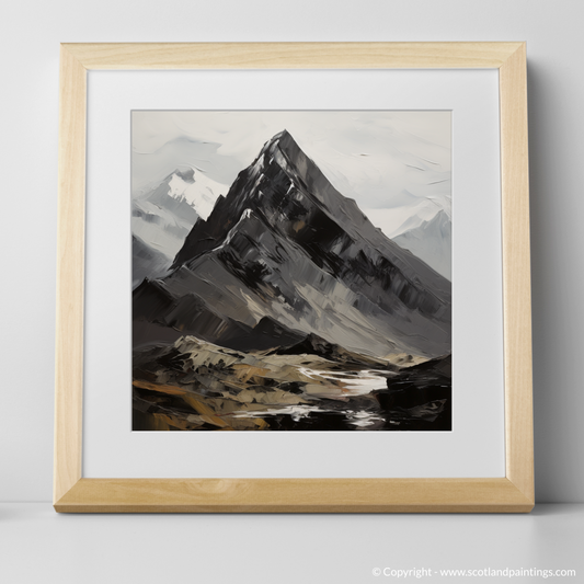 Art Print of Sgurr Dearg, Highlands with a natural frame