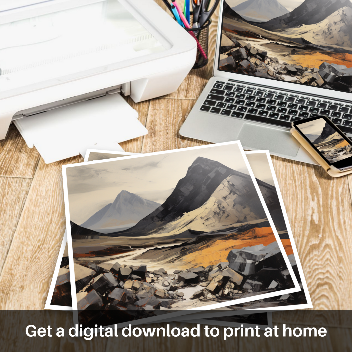 Downloadable and printable picture of Sgurr Dearg, Highlands