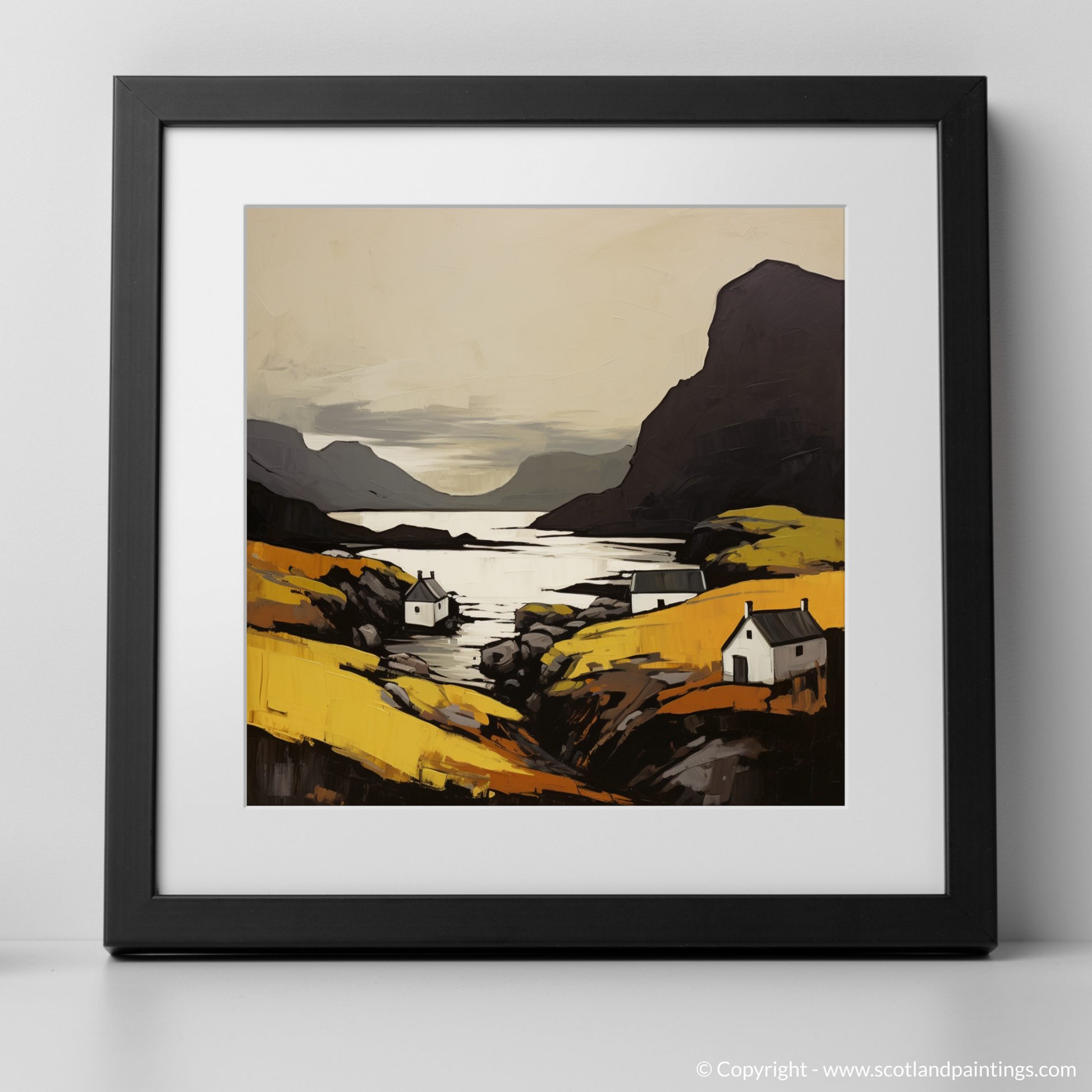 Art Print of Isle of Raasay, Inner Hebrides with a black frame