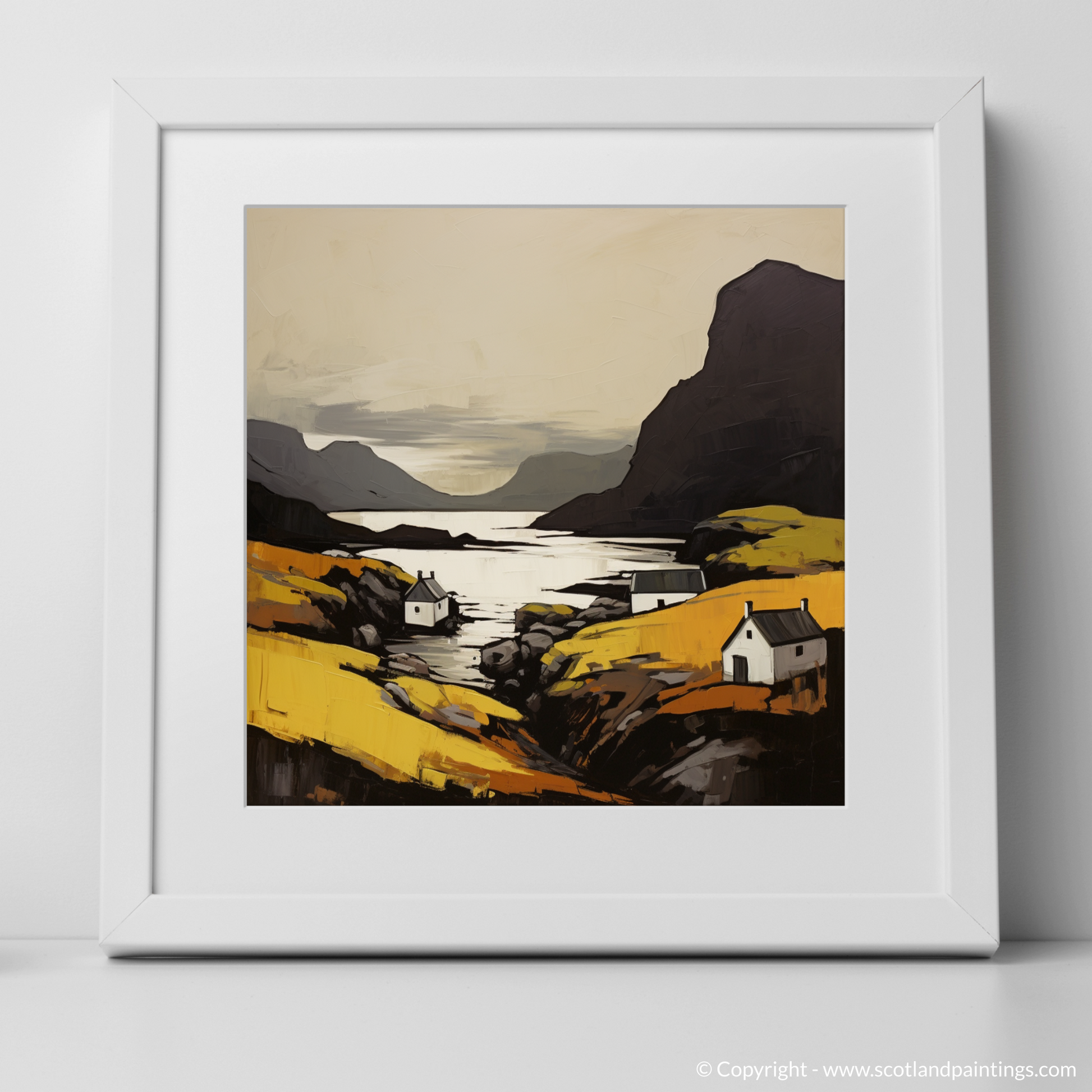 Art Print of Isle of Raasay, Inner Hebrides with a white frame